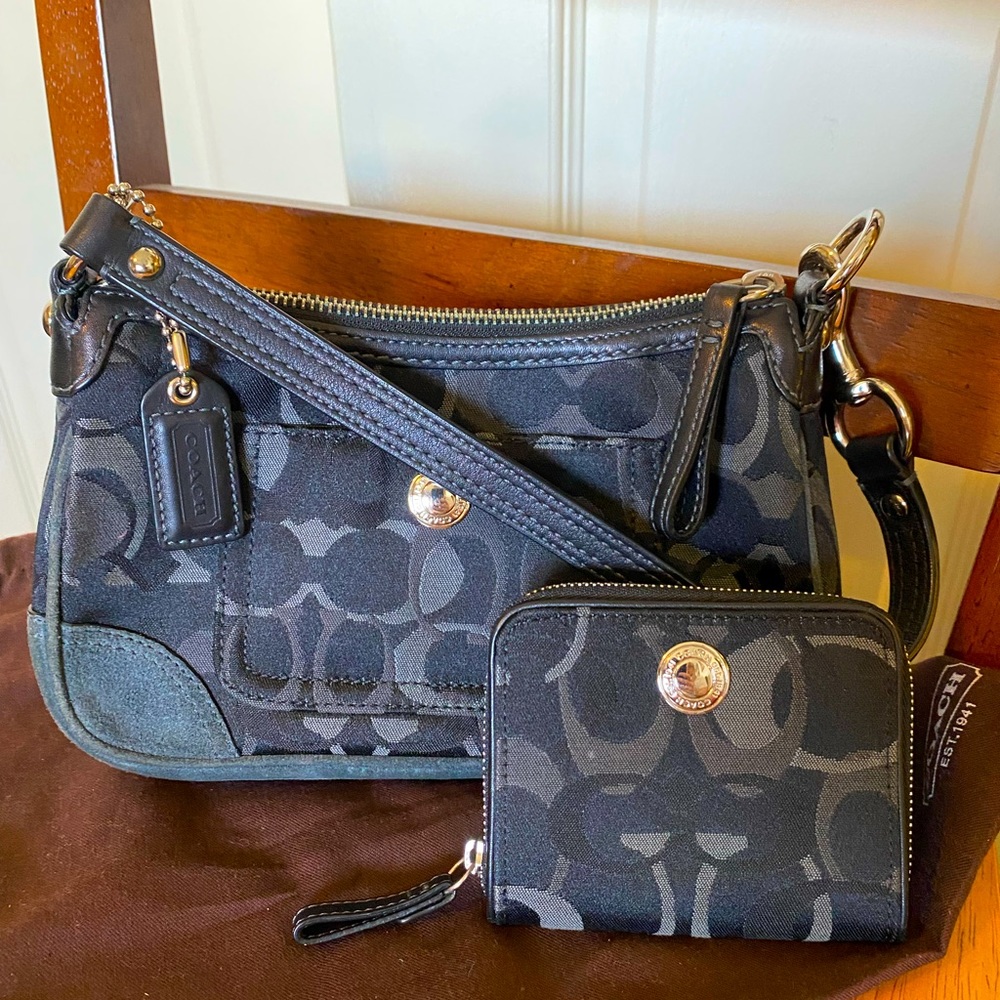 Coach bag and wallet